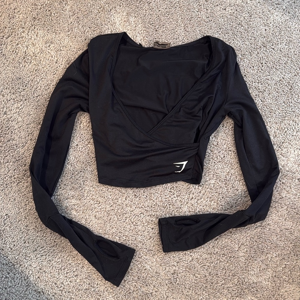 Gymshark cropped cross cross top